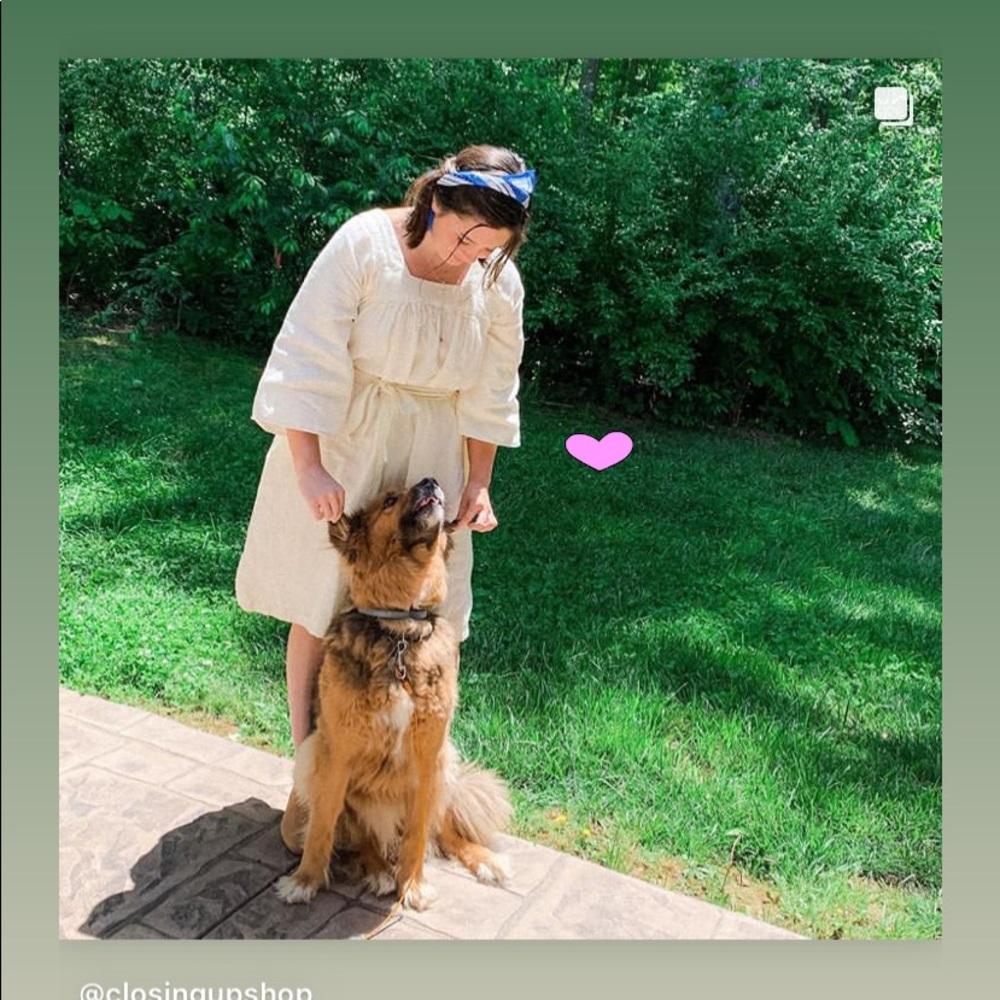 Shop Suunday Yoke Dress in Tofu